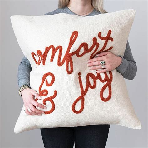 comfort and joy pillow.